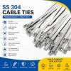 VLC-Stainless steel cable ties ball lock SS304/4.6 X 300 mm, 25pcs Tools Onetrade